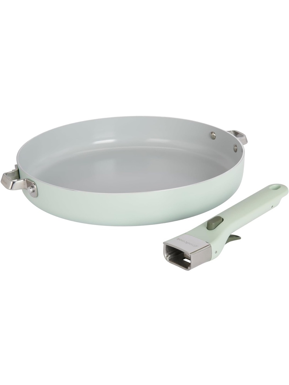 NEW GoodCook Ceramic Frying Pan Skillet, Removable Handle, Induction, Nonstick